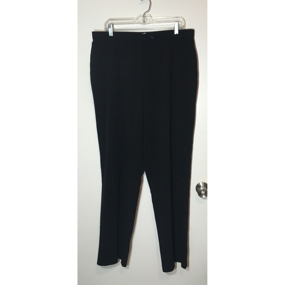 JM Collection Women's 16w Black Slacks Button/Zip front.